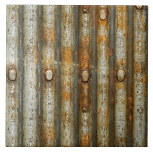 Carreau Métal ondulé rustique