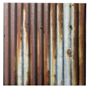 Carreau Métal ondulé rustique