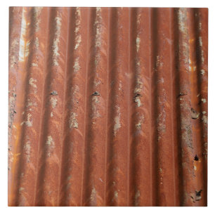 Carreau Métal ondulé rustique
