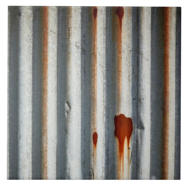 Carreau Métal ondulé rustique (Devant)