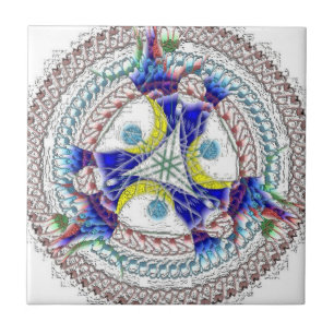 Carreau Metallic Mandala '9' - by ID AD Art Gabi Zapf
