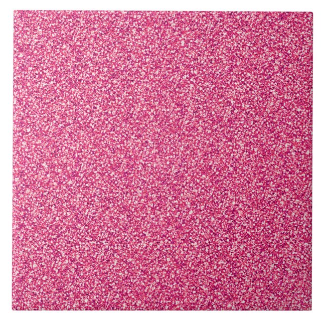 Carreau métallisé pailleté rose (Devant)