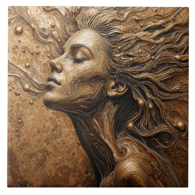 Carreau “Metamorphosis of Light” – A Surreal Portrait (Devant)