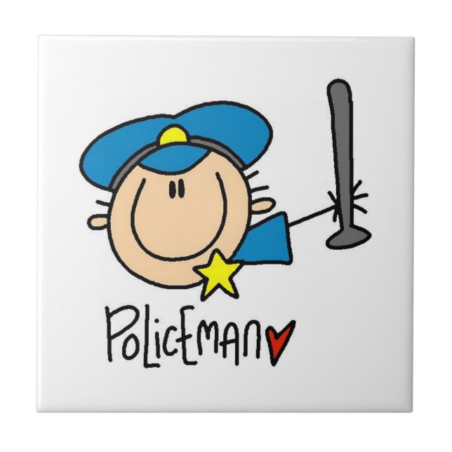 Carreau Métier d'agent de police (Devant)