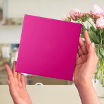 Carreau Mexicaine Fuchsia Plain rose vif<br><div class="desc">C'est une impression. Non destiné à l'extérieur. Nous vous suggérons de commander une tuile à examiner avant de passer une commande importante. C'est une jolie tuile design qui va avec chaque jeu de couleurs. Vous pouvez l'utiliser comme un carrelage mural comme un point culminant ou un mur entier pour un...</div>