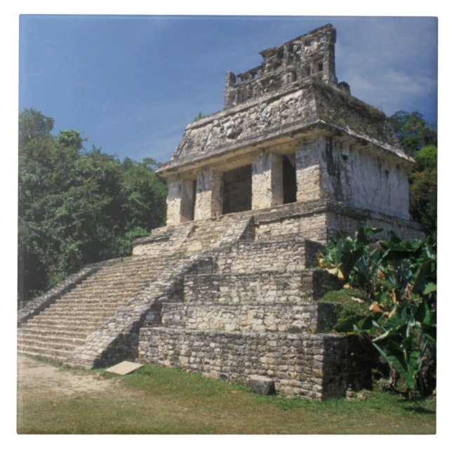 Carreau Mexique, province de Chiapas, Palenque. Temple de (Devant)