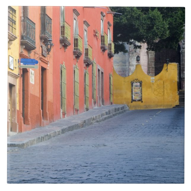 Carreau Mexique, San Miguel de Allende, Maisons le long (Devant)