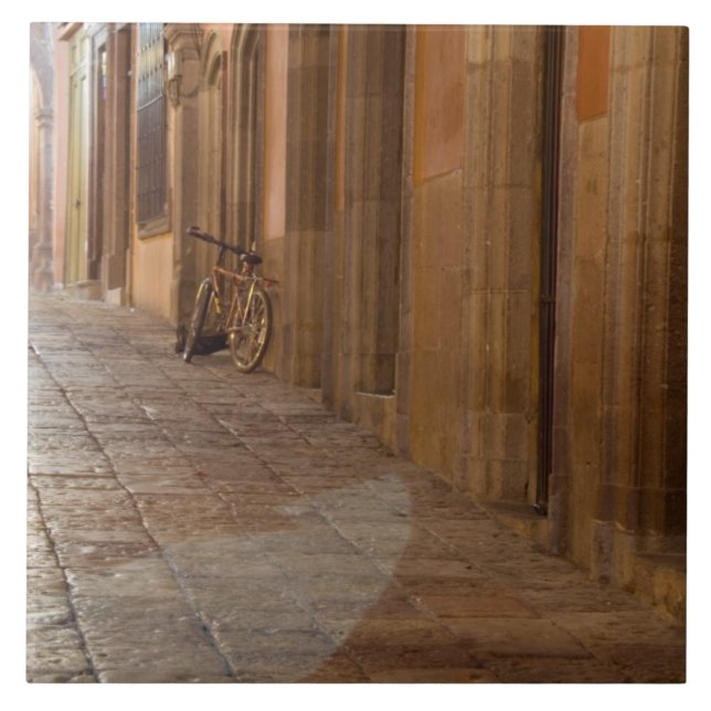Carreau Mexique, San Miguel de Allende, Trottoir avec (Devant)