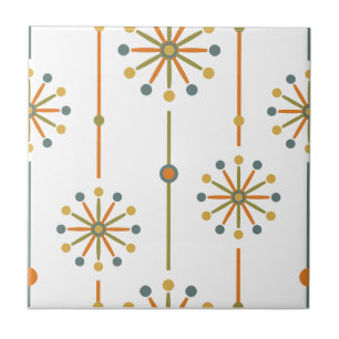 Carreau Mi-siècle Starburst Strier Couleurs personnalisées