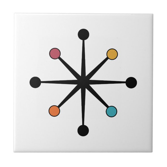 Carreau Mid Century Modern Starburst (Devant)