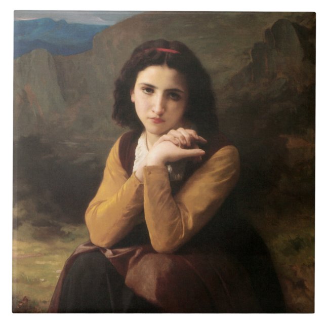 Carreau Mignon Innocence d'une adolescente, Bouguereau (Devant)