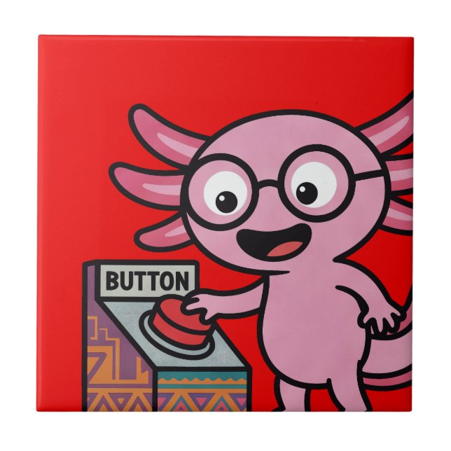 Carreau Mignon Je me pose des questions de axolotl aztéque (Devant)