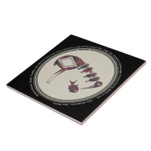 Carreau Mimbres Poterie Design Grue Manger Poisson