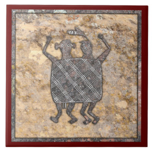 Carreau Mimbres Pottery Design "The Mariage Blanket"