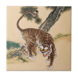 Carreau Minhwa Tigre laid Koreen