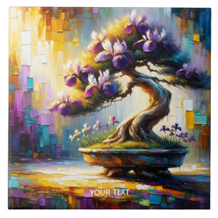 Carreau Mini arbre violet mou Imaginaire