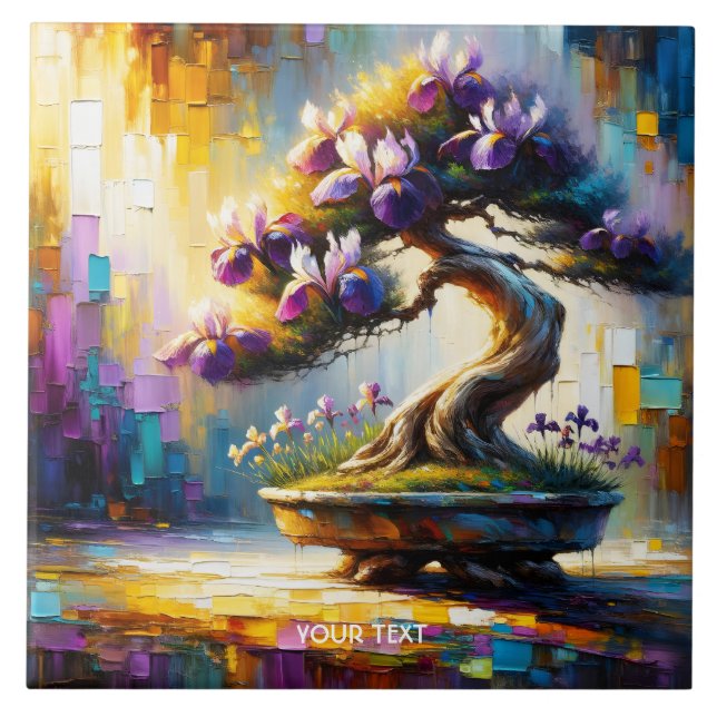 Carreau Mini arbre violet mou Imaginaire (Devant)