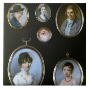 Carreau Miniatures de portrait, de LtoR et de TtoB :