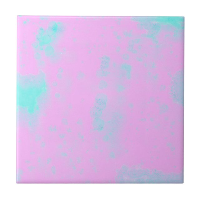 Carreau Minimalisme Art Abstrait Pastel Pink (Devant)
