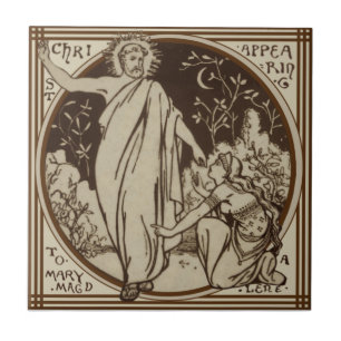 Carreau Minton "Le Christ apparait à Mary Magdalene" Repr