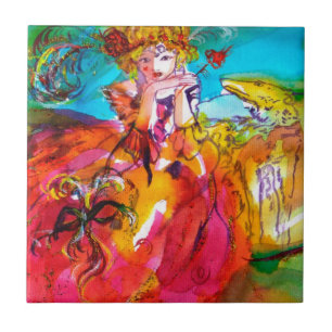 Carreau MIRANDOLINA / Masques de Carnaval vénitien