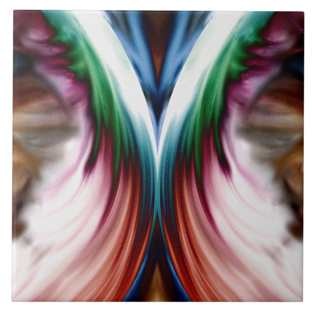 Carreau Miroir à neige dorée arc-en-ciel (Devant)