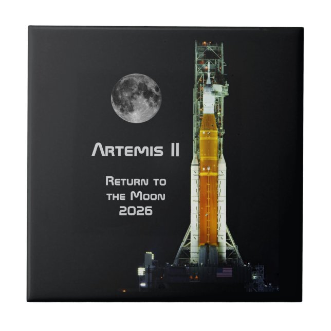 Carreau Mission Artemis II sur la Lune (Devant)