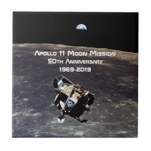Carreau Mission historique Apollo 11 Moon 50e anniversaire