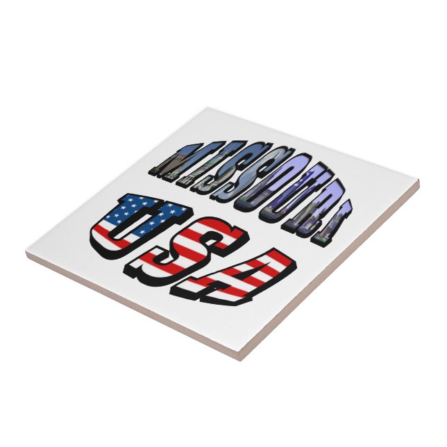 Carreau Missouri Picture et USA Text (Côté)