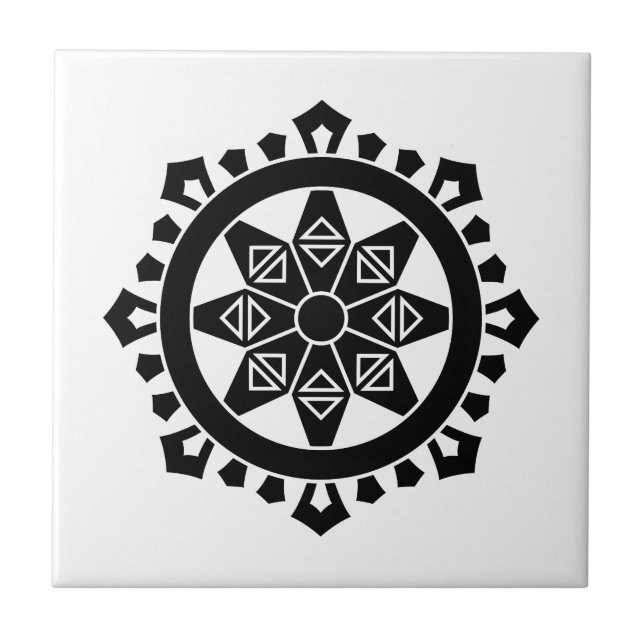 Carreau Miyake dharma chakra (Devant)