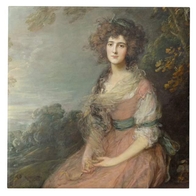Carreau Mme Richard Brinsley Sheridan, 1785 - 87 (Devant)
