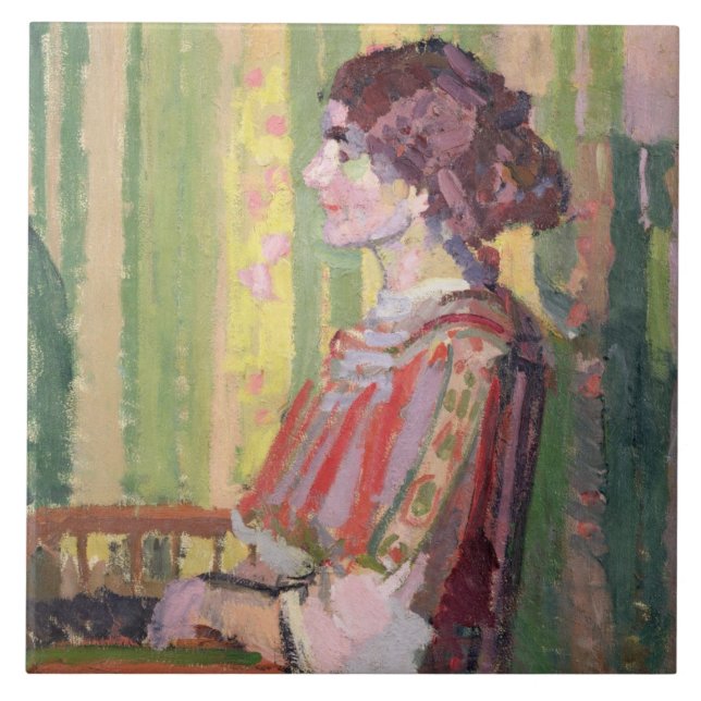 Carreau Mme Robert Bevan, c.1913 (huile sur la toile) (Devant)