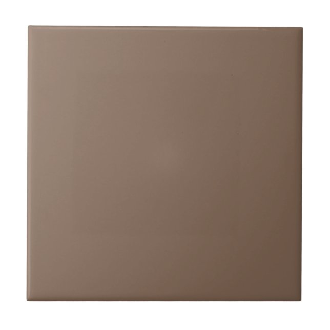 Carreau Mocha Latte Brown, Earthy Neutral Solid Color (Devant)