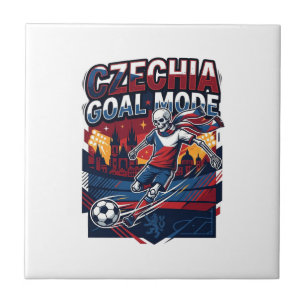 Carreau Mode de but de Tchéquie squelette striker Nations 