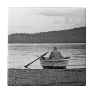 Carreau Mode de vie cool photo culturelle du pêcheur égéen