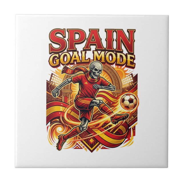 Carreau Mode squelette de but de l'Espagne Nations striker (Devant)