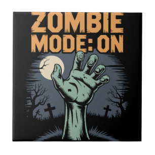 Carreau Mode Zombie Activé T shirt Halloween effrayant