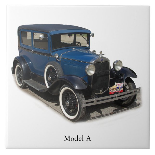 Carreau Modèle bleu Une tuile (Devant)