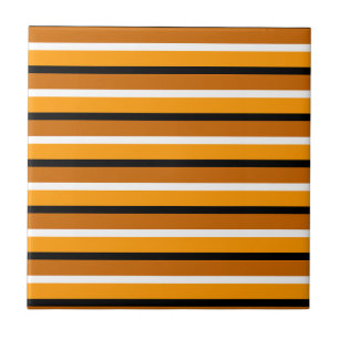 Carreau Modèle de bande orange brun