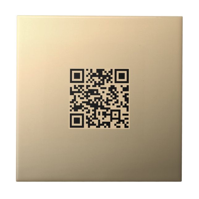 Carreau Modèle de code QR instantanément modifiable | Faux (Devant)