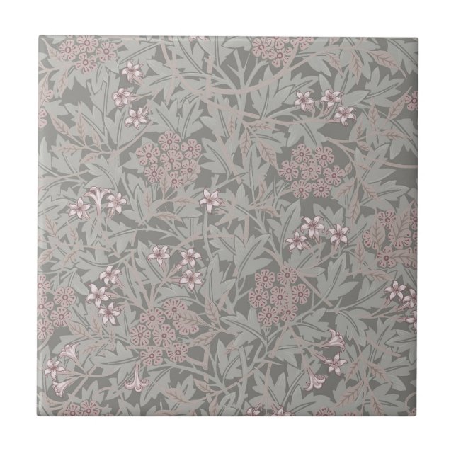 Carreau Modèle de fleur de jasmin de William Morris (Devant)