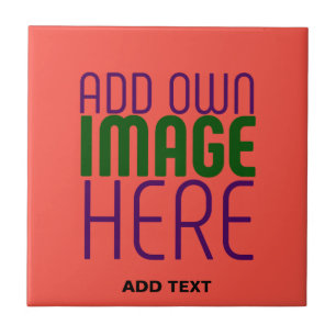 CARREAU MODELE DE TEXTE D'IMAGE ROUGE OU ORANGE ÉDITABLE M