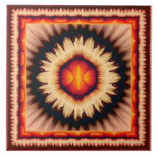 Carreau Modèle floral coloré