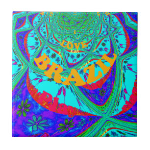 Carreau Modèle floral dynamique : Hommage brésilien Manger