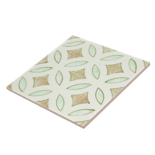 Carreau Modèle floral neutre en Asie de l'Est