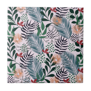 Carreau Modèle floral tropical