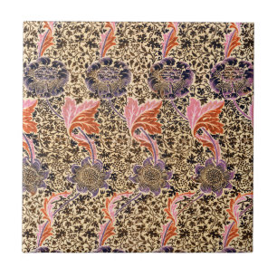 Carreau Modèle Floral vintage coloré