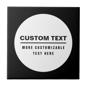 Carreau Modèle texte personnalisé en gras