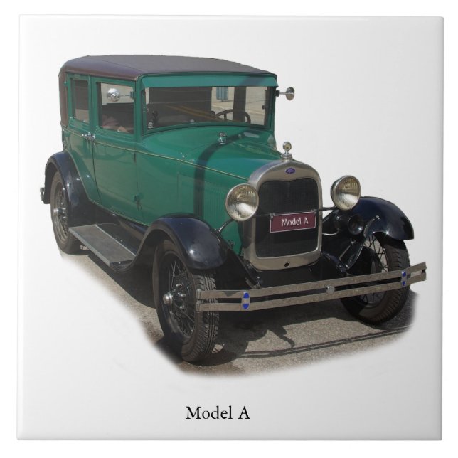 Carreau Modèle vert Une tuile (Devant)