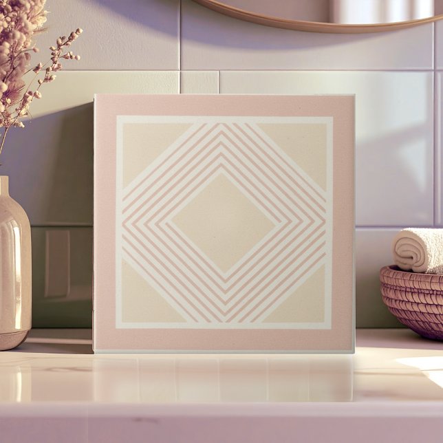 Carreau Modern Geometric Abstract Pat#11 Rose Gold ID1192 (Créateur téléchargé)